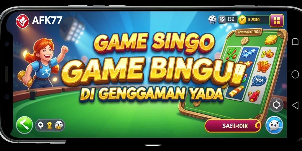Screenshot AFK77 menampilkan tampilan permainan Bingo yang seru.