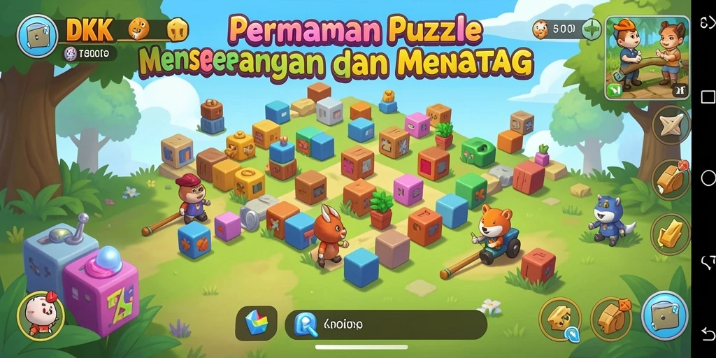 Screenshot menunjukkan gameplay menantang dari DKK dengan puzzle yang menarik.