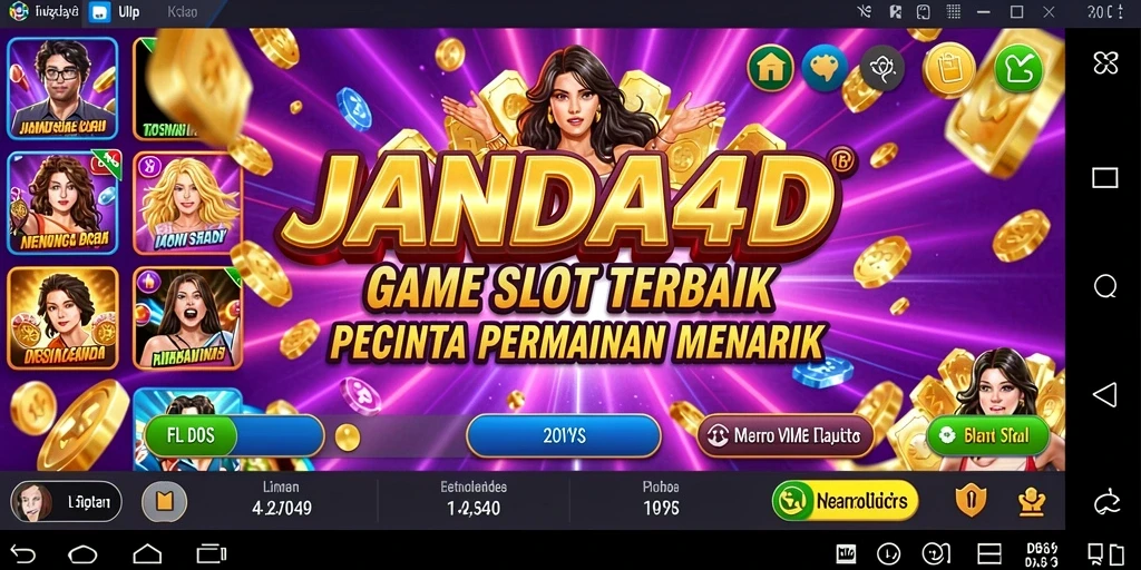 Tampilan gameplay seru dari JANDA4D dengan berbagai slot menarik.