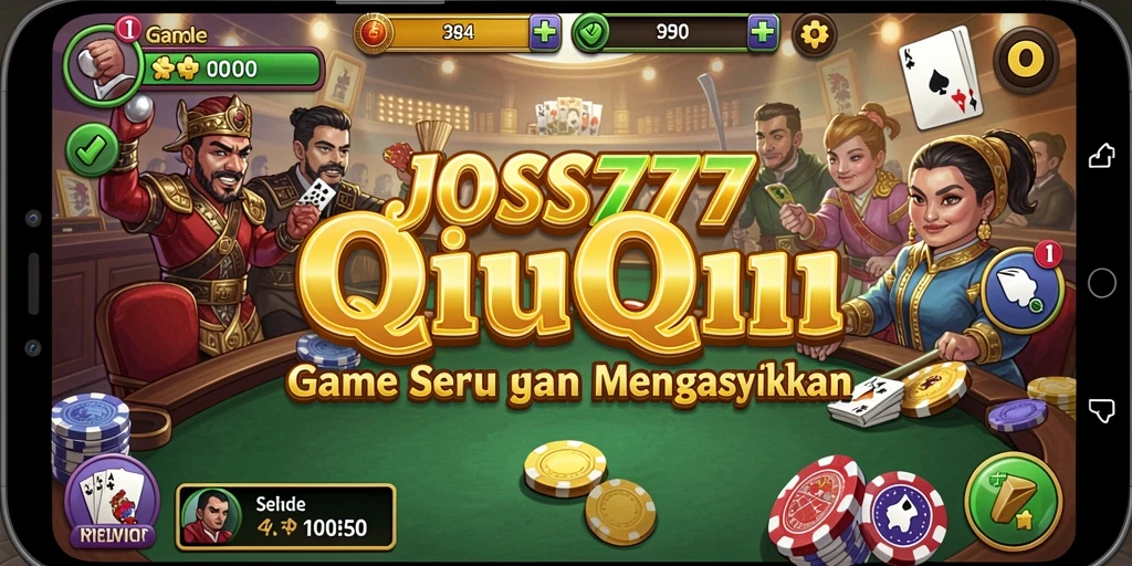 Tampilan gameplay QiuQiu yang menarik dan dinamis.