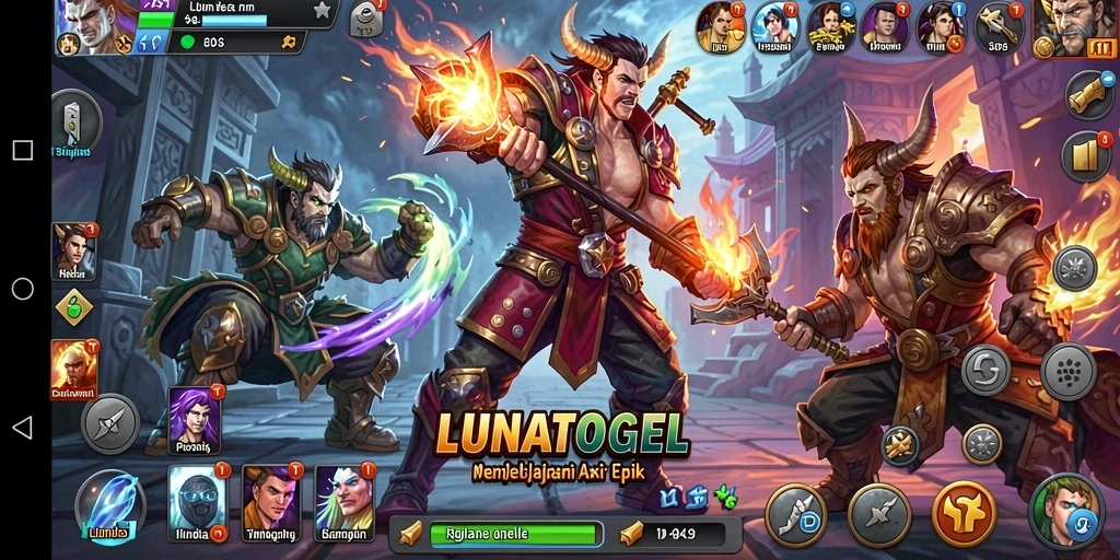 Gameplay LUNATOGEL dengan aksi cepat dan grafis menarik.