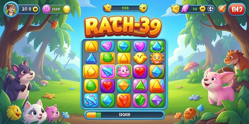 Tampilan gameplay RAP89 yang penuh warna dan menyenangkan.