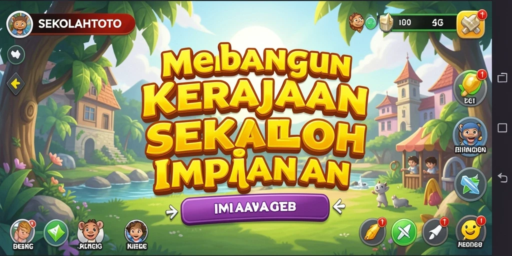 Tampilan gameplay SEKOLAHTOTO yang menarik dan interaktif
