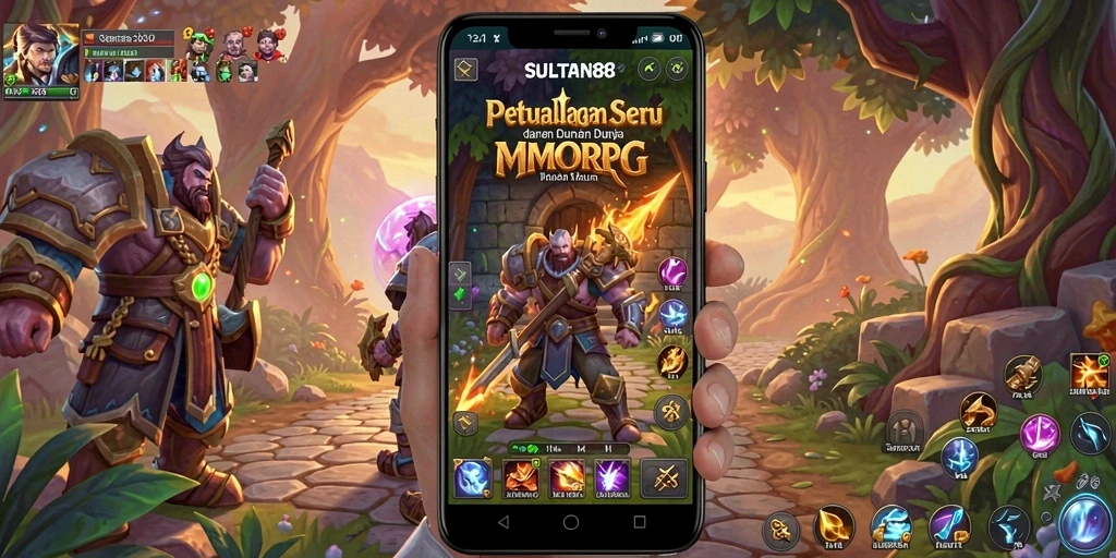 Screenshot utama SULTAN88 menampilkan pertarungan seru dalam game MMORPG.